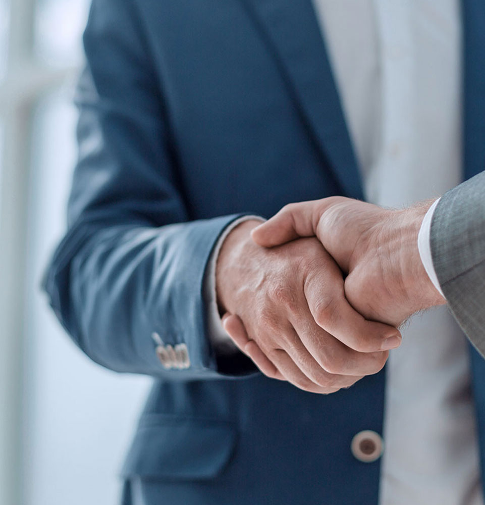 shaking hands referral